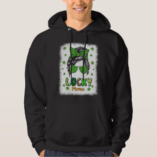 Moletom Lucky Meme Messy Bun St Patricks Day for Women