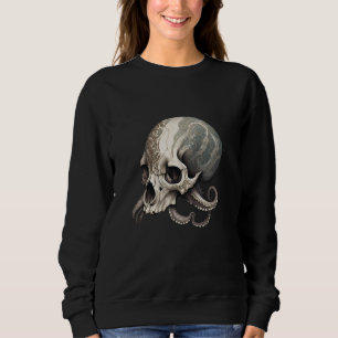 Moletom Lula polvo caveira Kraken, Roupas Grunge Estética