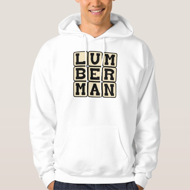 Moletom Lumberman, cortador da madeira (Frente)
