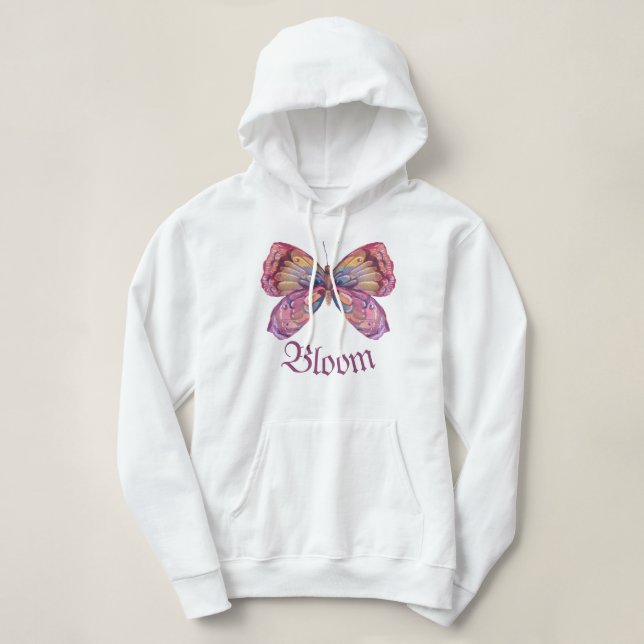 Moletom Luna Moth, Floral Moth (Frente do Design)