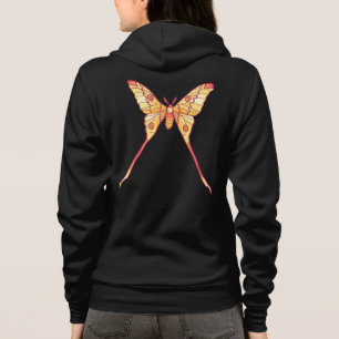 Moletom Luna Moth Yellow Orange Witchy Magical Insect