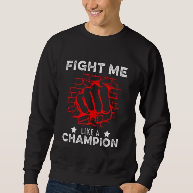 Moletom Luta Contra Artes Marciais de Combinação de Boxing (Frente)