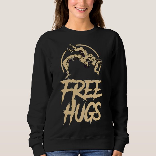 Moletom Luta de Hugs Gratuitos de luta (Frente)