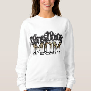 Moletom Luta Mãe Leopard Engraçada Luta Presente Para Wo