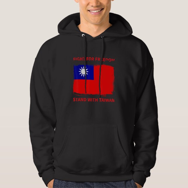 Moletom Luta Pela Liberdade E Pavilhão De Taiwan (Frente)