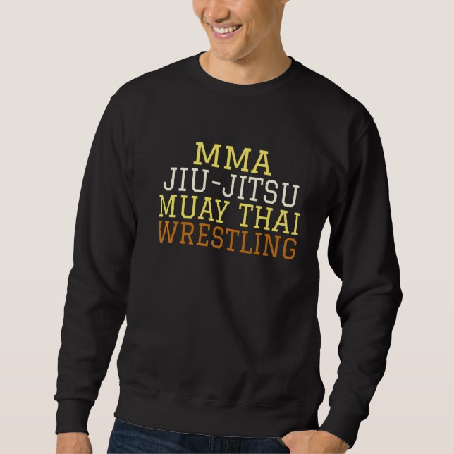 Moletom Luta Tailandesa Mma Jiu Jitsu Muay (Frente)