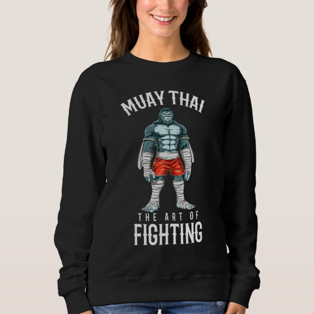 Moletom Lutador de Gorila Tradicional Muay Thai Boxe Taila (Frente)