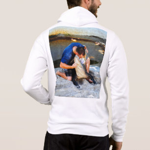 Moletom lutador de jacaré com a cabeça na boca