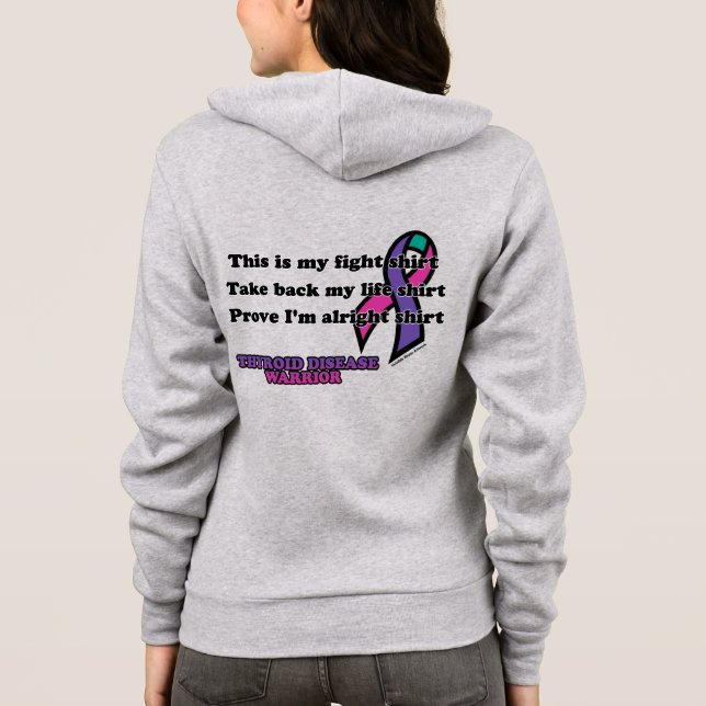 Moletom Lutar Contra a Camisa... Doença da Tiroide (Verso)