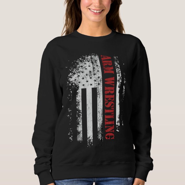 Moletom Lutas de Braço com Bandeira Flexões de Braço (Frente)