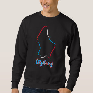 Moletom Luxembourg Flag Luxembourg Outline Luxembourger Le