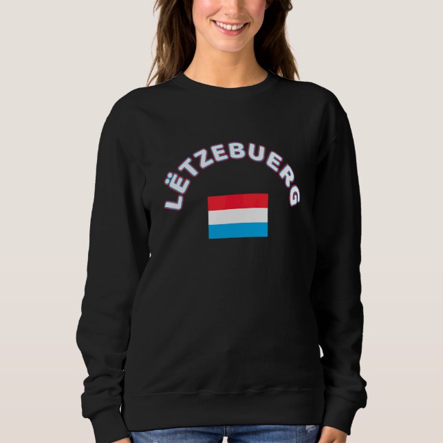 Moletom Luxembourg Flag Luxembourg Viagem Luxembourourger  (Frente)