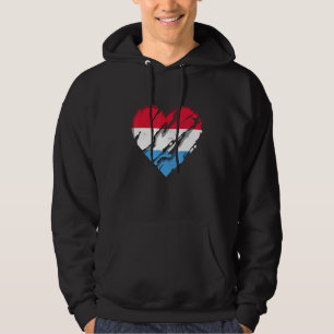 Moletom Luxembourg Heart Luxembourg Flag Luxembourg Pride