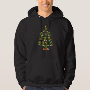 Moletom Luzes de Natal Camaleão Árvore de Natal Camaleão
