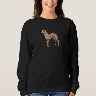 Moletom Luzes de Natal do Greyhound - Cachorro do Papai No