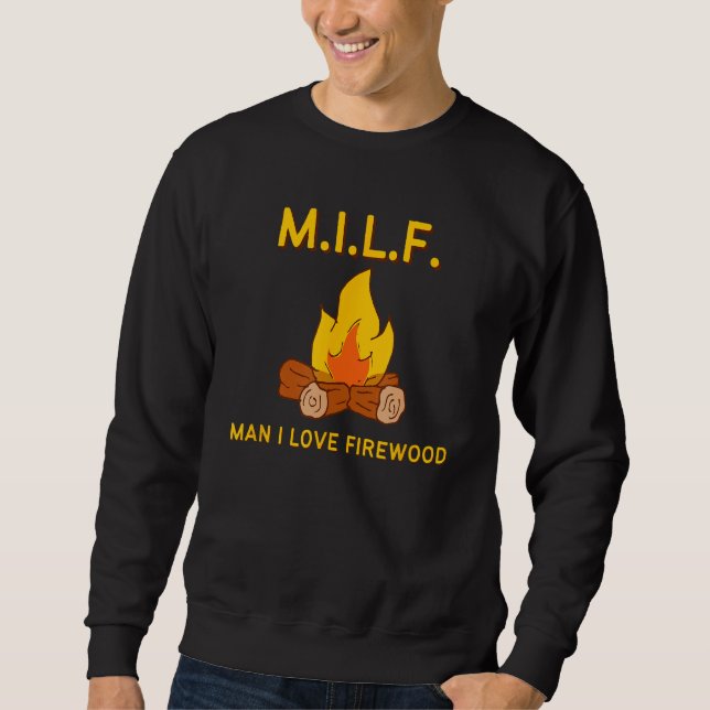 MOLETOM M.I.L.F. MAN EU AMO FOGO - FANTASIA (Frente)