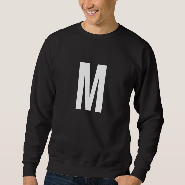 Moletom M Letter Number Symbol Alphabet Initial (Frente)