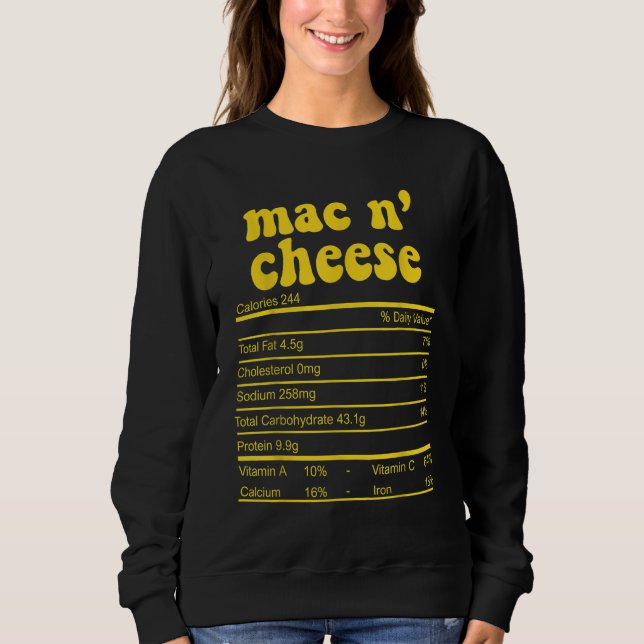 Moletom Mac And Cheese Nutrition  Thanksgiving Mac N' Chee (Frente)