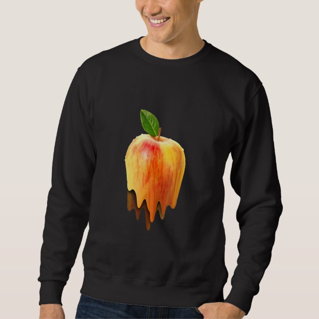 Moletom Maçã Derretendo Arte Digital Fruta Trippy (Frente)