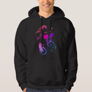 Moletom Macaco Chimpanzé Com Óculos De Sol E Fones De Ouvi