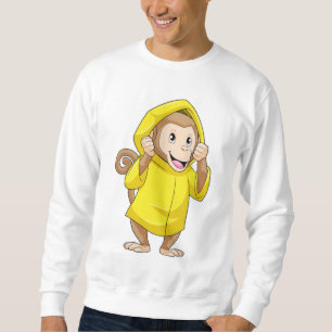 Moletom Macaco chovendo com capa de chuva