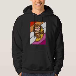 Moletom Macaco Com Orgulho De Banana Bandeira Lésbica Lgbt