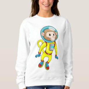 Moletom Macaco como astronauta