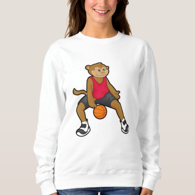 Moletom Macaco como jogador de basquetebol (Frente)