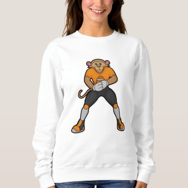 Moletom Macaco como jogador de futebol (Frente)