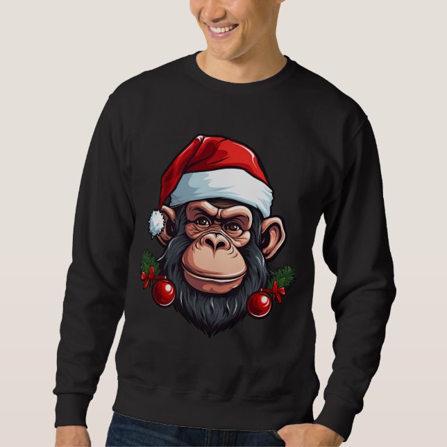 Moletom macaco de natal (Frente)