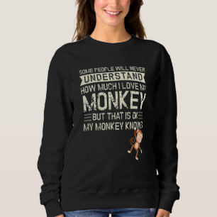 Moletom Macaco Eu Meu Macaco Sabe Eu Chimpanzé Filhos Maca