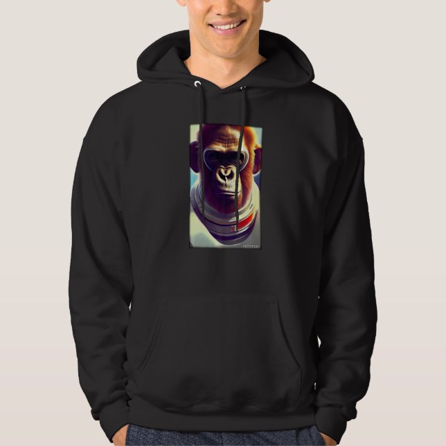 Moletom Macaco Primata Animal Astronauta Espaço Universo G (Frente)