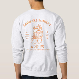 Moletom Maçãs do Mercado dos Agricultores - Gráfico Vintag