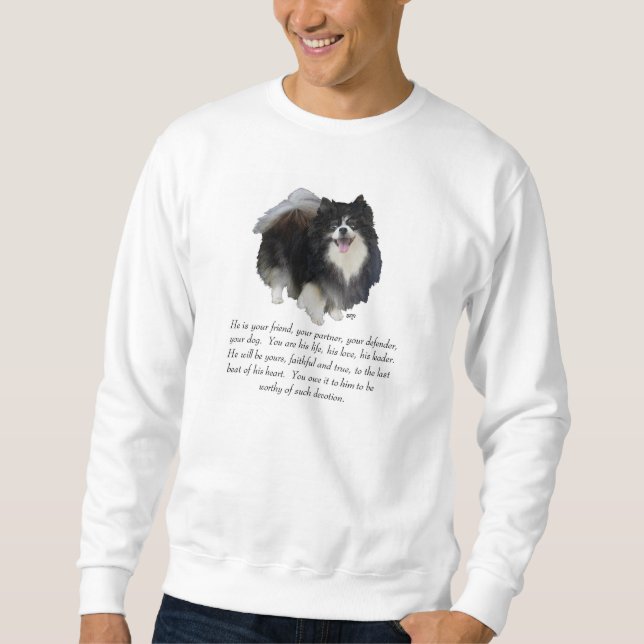 Moletom Macho de Recordação da Pomerânia (Frente)