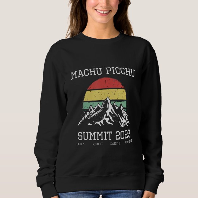 Moletom Machu Picchu Inca Trail Summit 2023 Sun Hike Cusco (Frente)