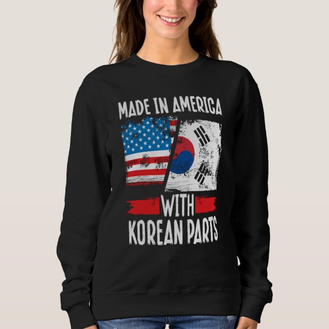 Moletom Made In America With Korean Parts Asian American (Frente)