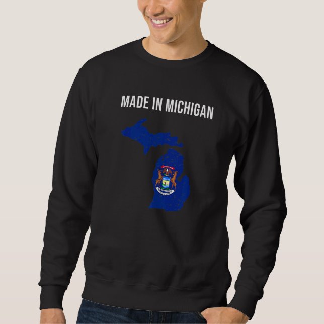 Moletom Made In Michigan State Flag (Frente)