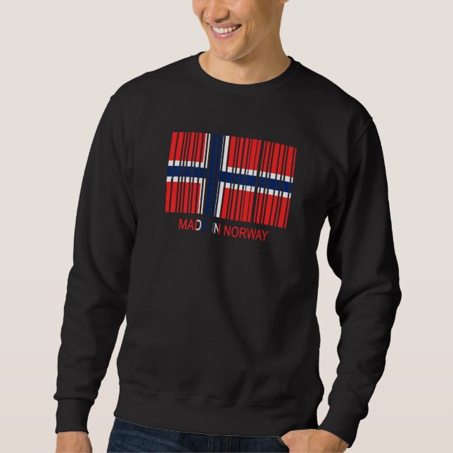 Moletom Made in Norway Flag Barcode   (Frente)