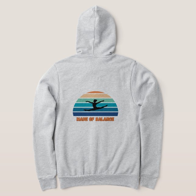 Moletom Made of Balance – Minimal Statement T-Shirt (Postura das costas)