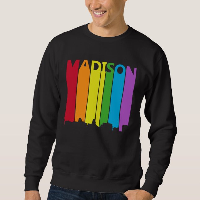 Moletom Madison Skyline LGBT Pride (Frente)