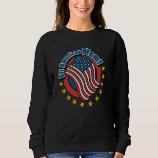 Moletom Mãe Americana de 4 de julho Design de Fashionly Fa