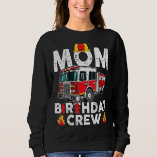 Moletom Mãe Aniversário da Tripulação Fogo-Fogo Família Bo
