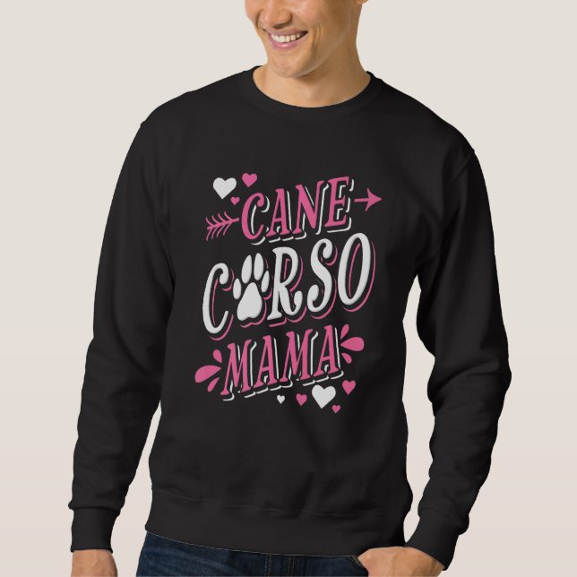 Moletom Mãe Cane Corso Mastim Italiano Mulheres Cachorro (Frente)