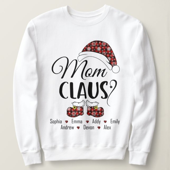 Moletom Mãe Claus Presente No Natal (Frente do Design)