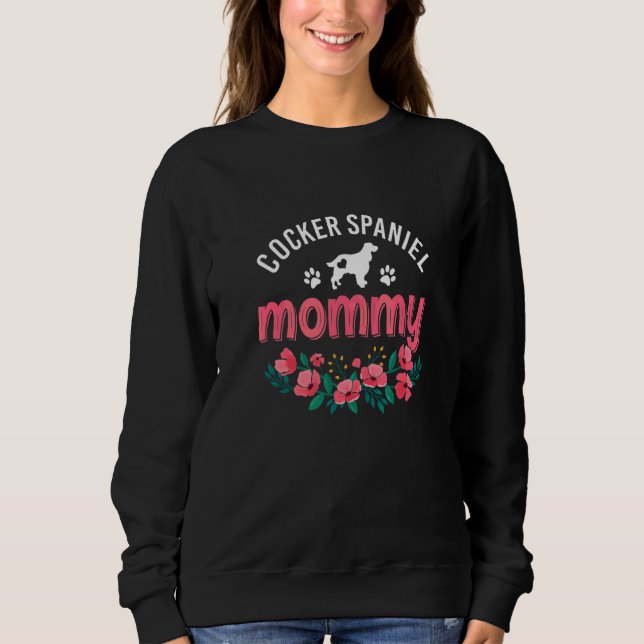Moletom Mãe Cocker Spaniel Mulheres Cachorro Fofo Natal Ma (Frente)