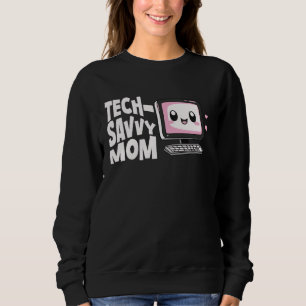 Moletom Mãe Conhecedora de Tecnologia Informática Mulheres