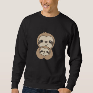 Moletom Mãe Da Família Sloth E Lama De Criança