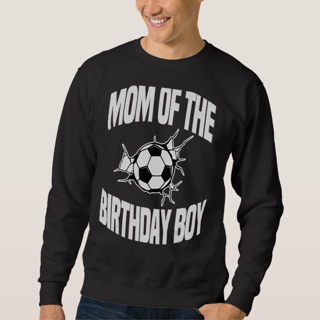 Moletom Mãe Da Festa Do Bday Boy Soccer Team (Frente)