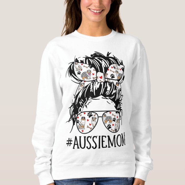 Moletom Mãe de Bebê, Aussie Mamãe é Engraçada (Frente)