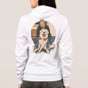 Moletom Mãe de Cachorro Abraçando Filhote Fofinho Momento 